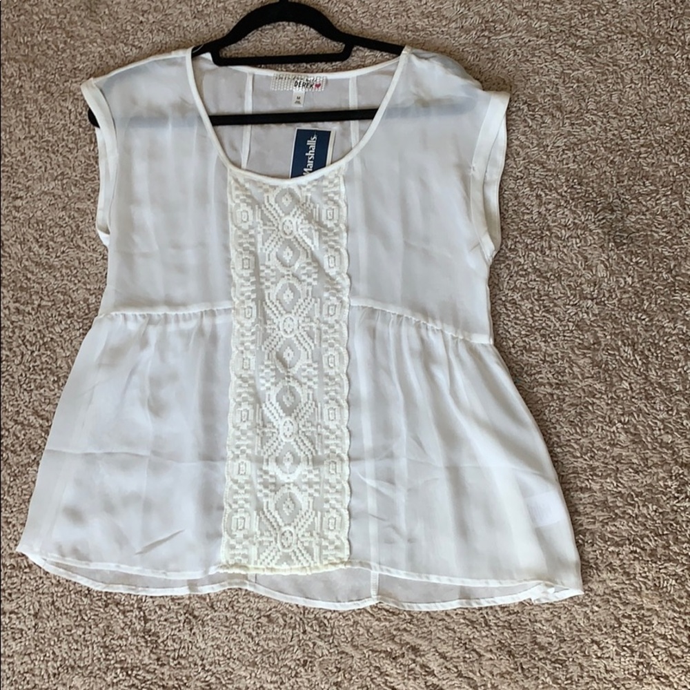 Derek Heart Sheer Top